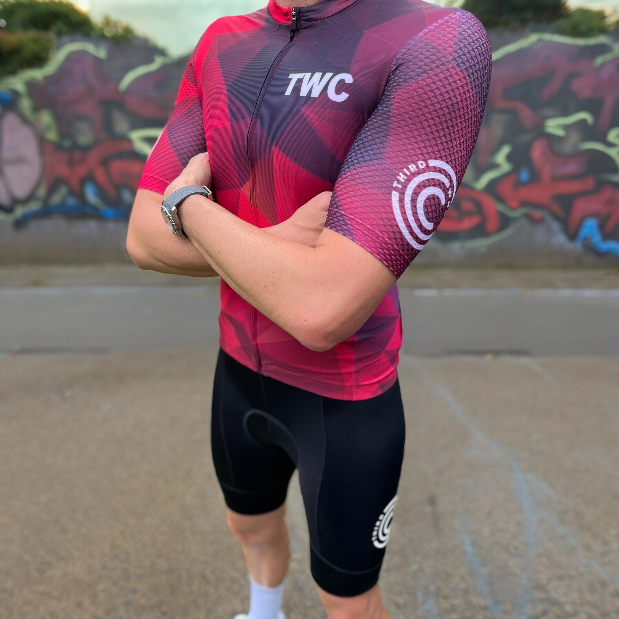 TWC Black Cycling Bib Shorts