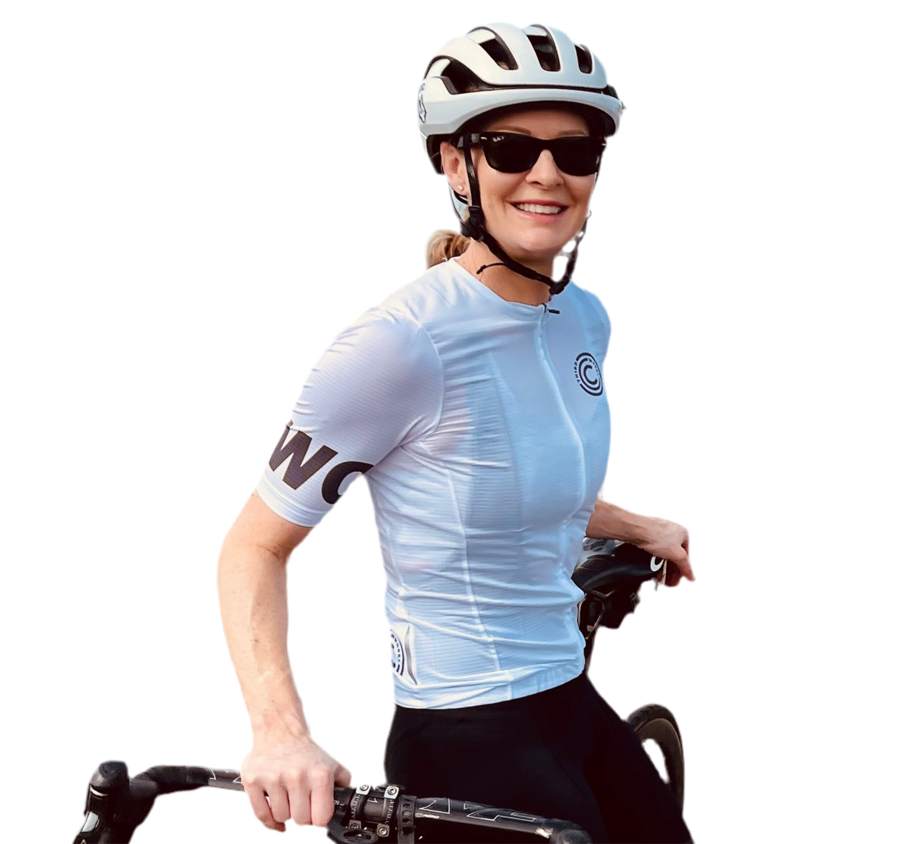 TWC White Cycling Jersey