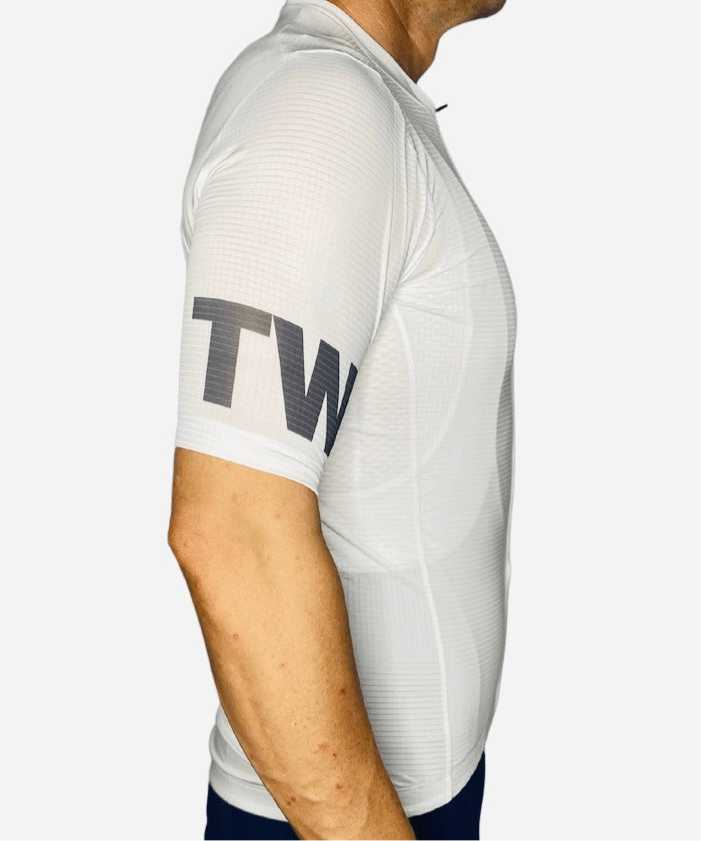 TWC White Cycling Jersey