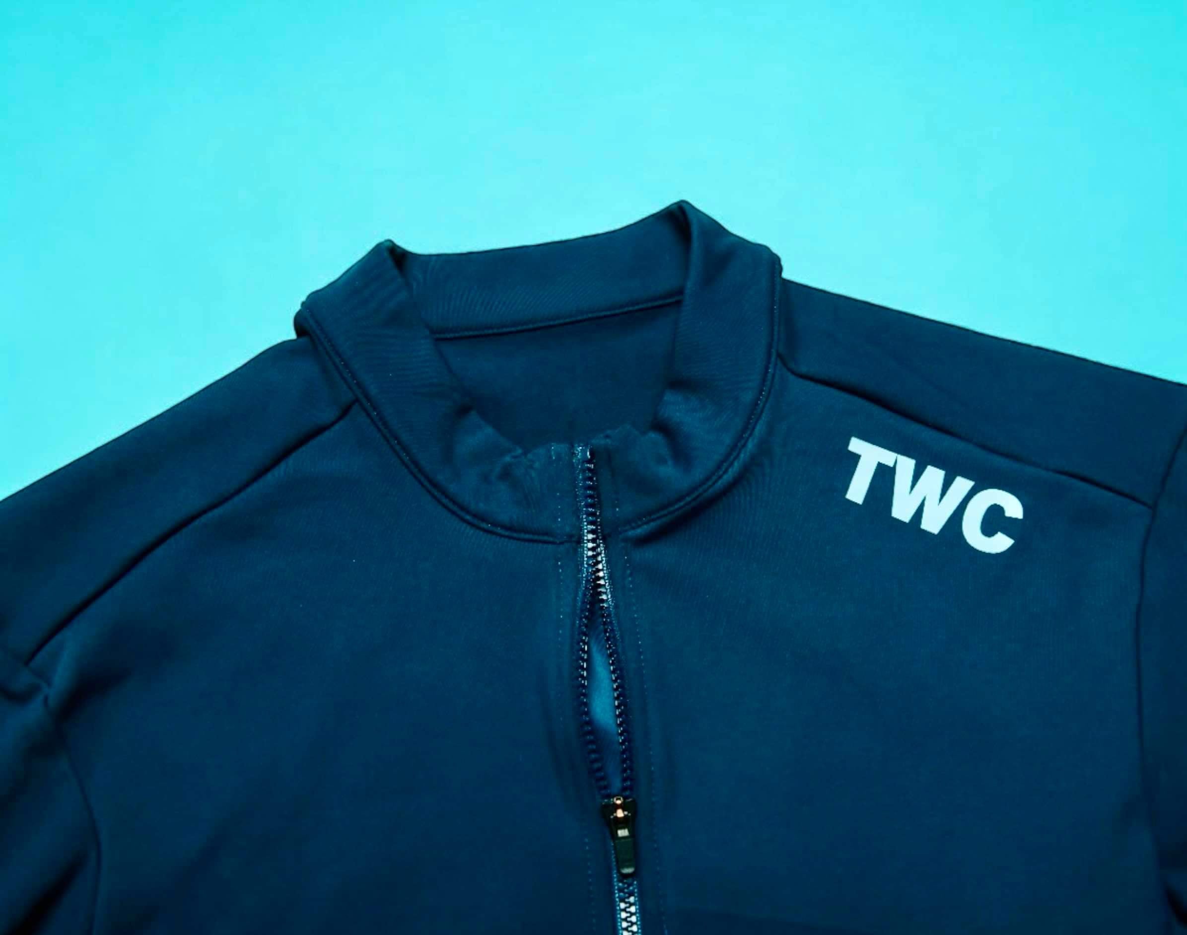 TWC Blue Classic Thermal Long Sleeve Jersey